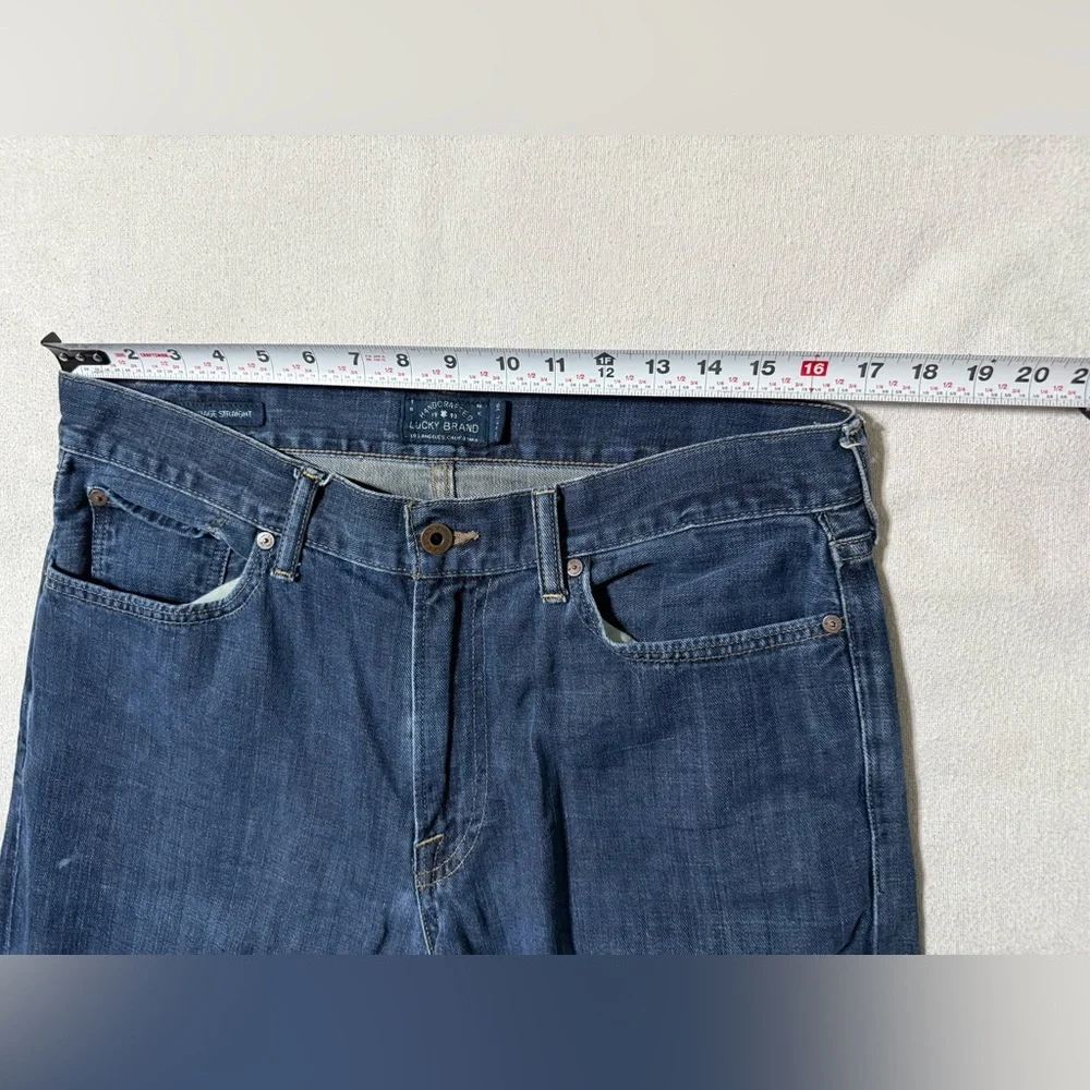 Lucky‎ Brand 363 Straight Jeans Mens 33x35 Blue Denim Medium Wash